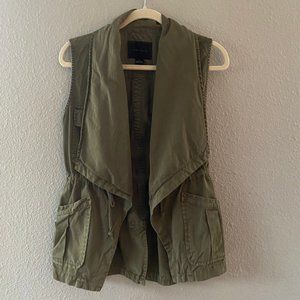Sanctuary Vest from Anthropologie Army Green